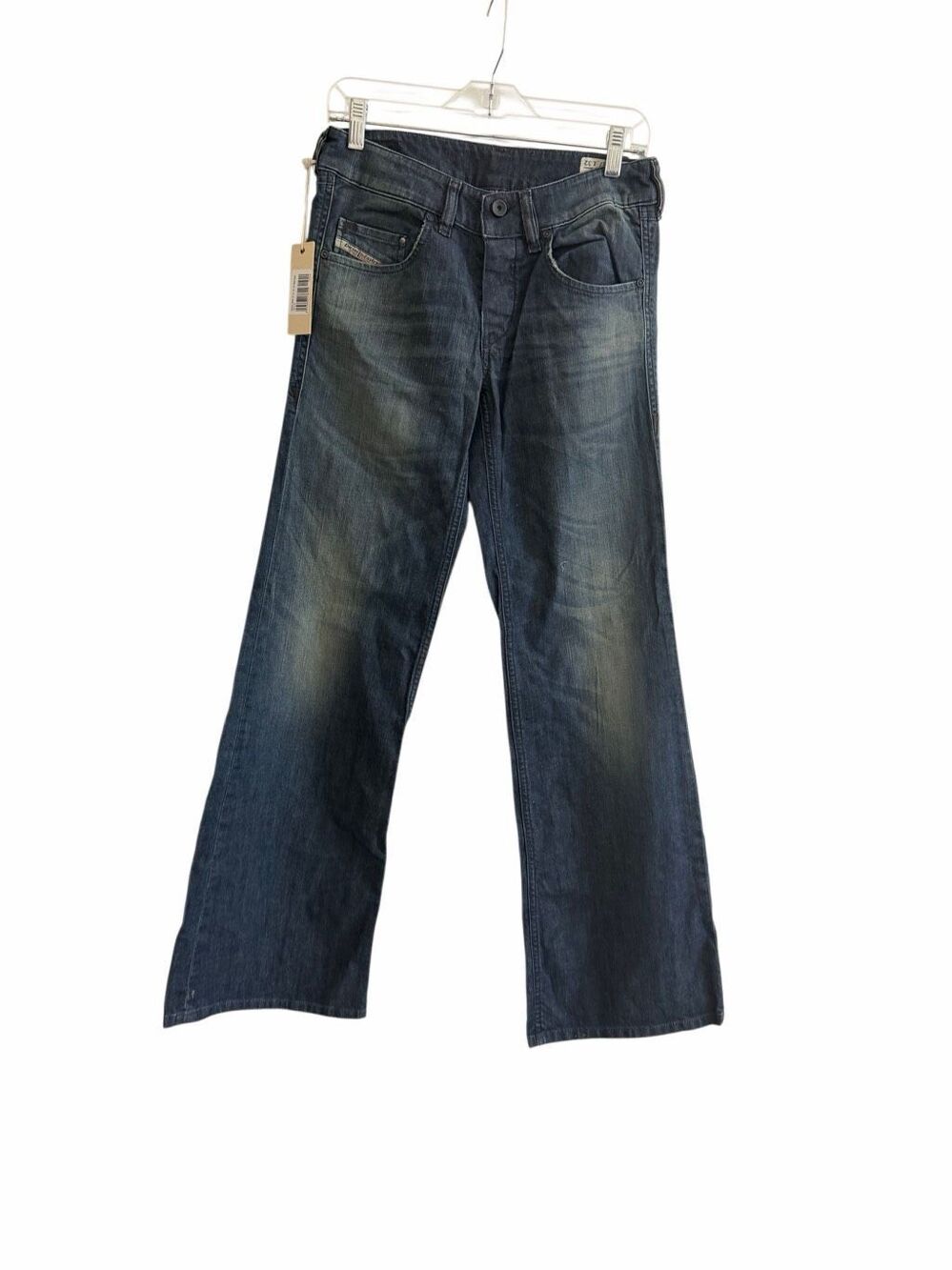 NWT Diesel Industry Size 27x 32 VIXY Button Fly Distressed Flare Button Fly Jean